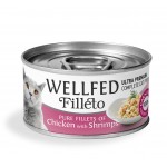 Wellfed Filleto Chicken & Shrimps 70gr Super Premium Τροφές